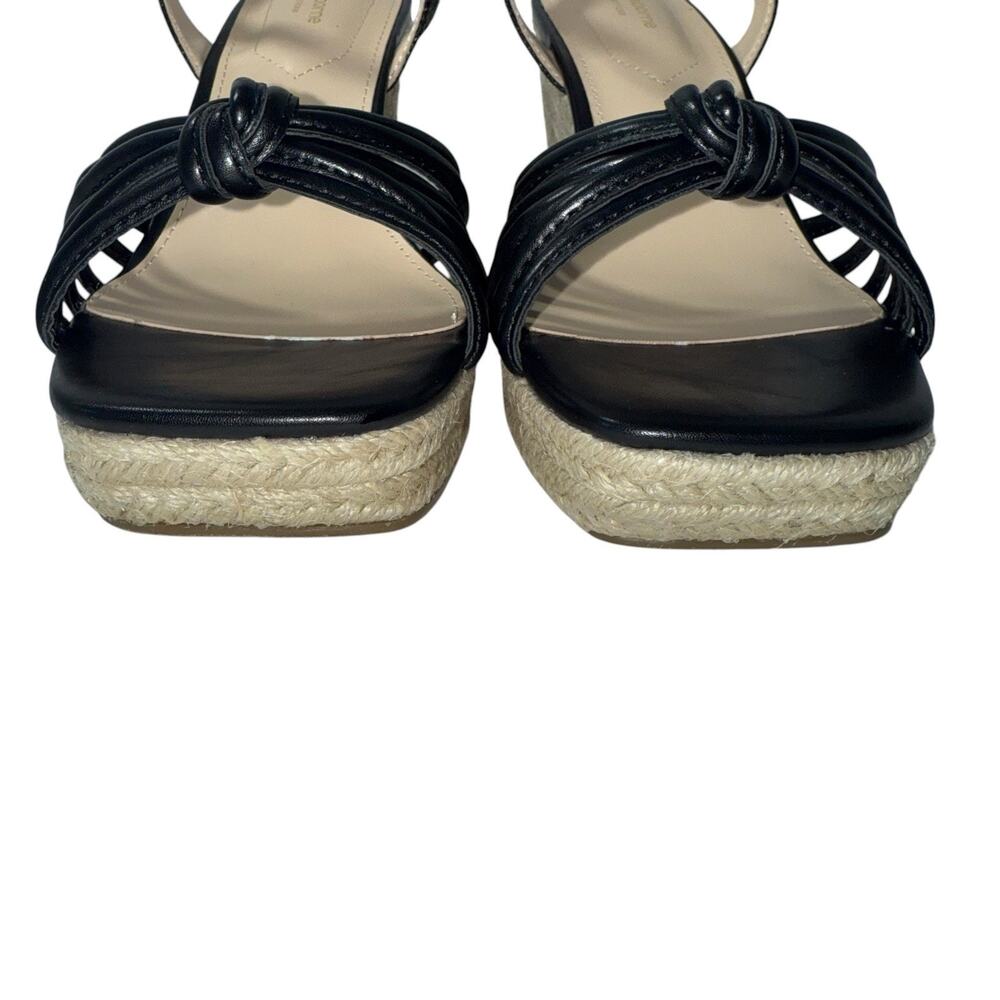 Liz Claiborne Women's Marcos Wedge Sandals in black Size 9.5M - Picture 4 of 16